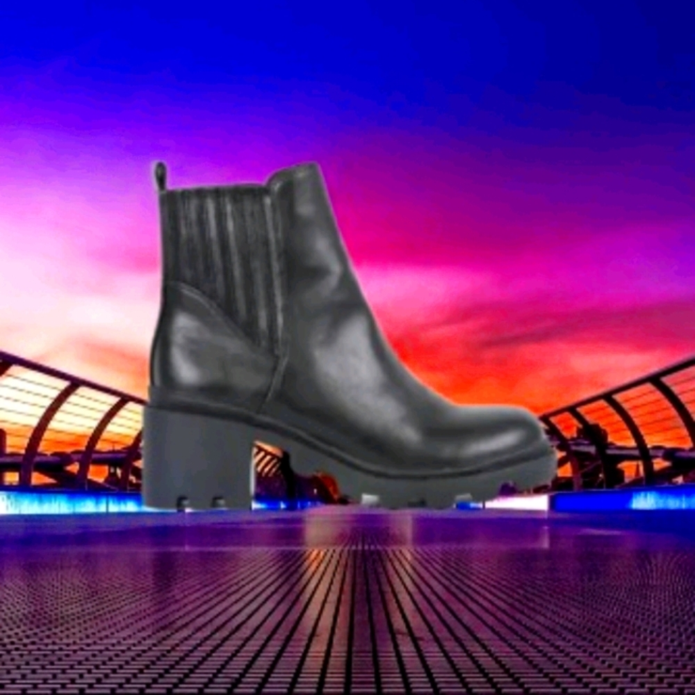 NWT Chunky Heel Boot